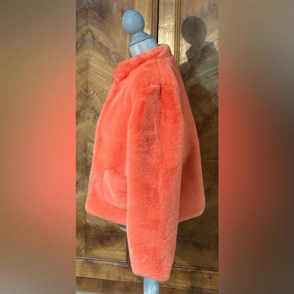 DRA Los Angeles NWT Mango Fur Jacket Anthropologie Size M - Picture 5 of 10